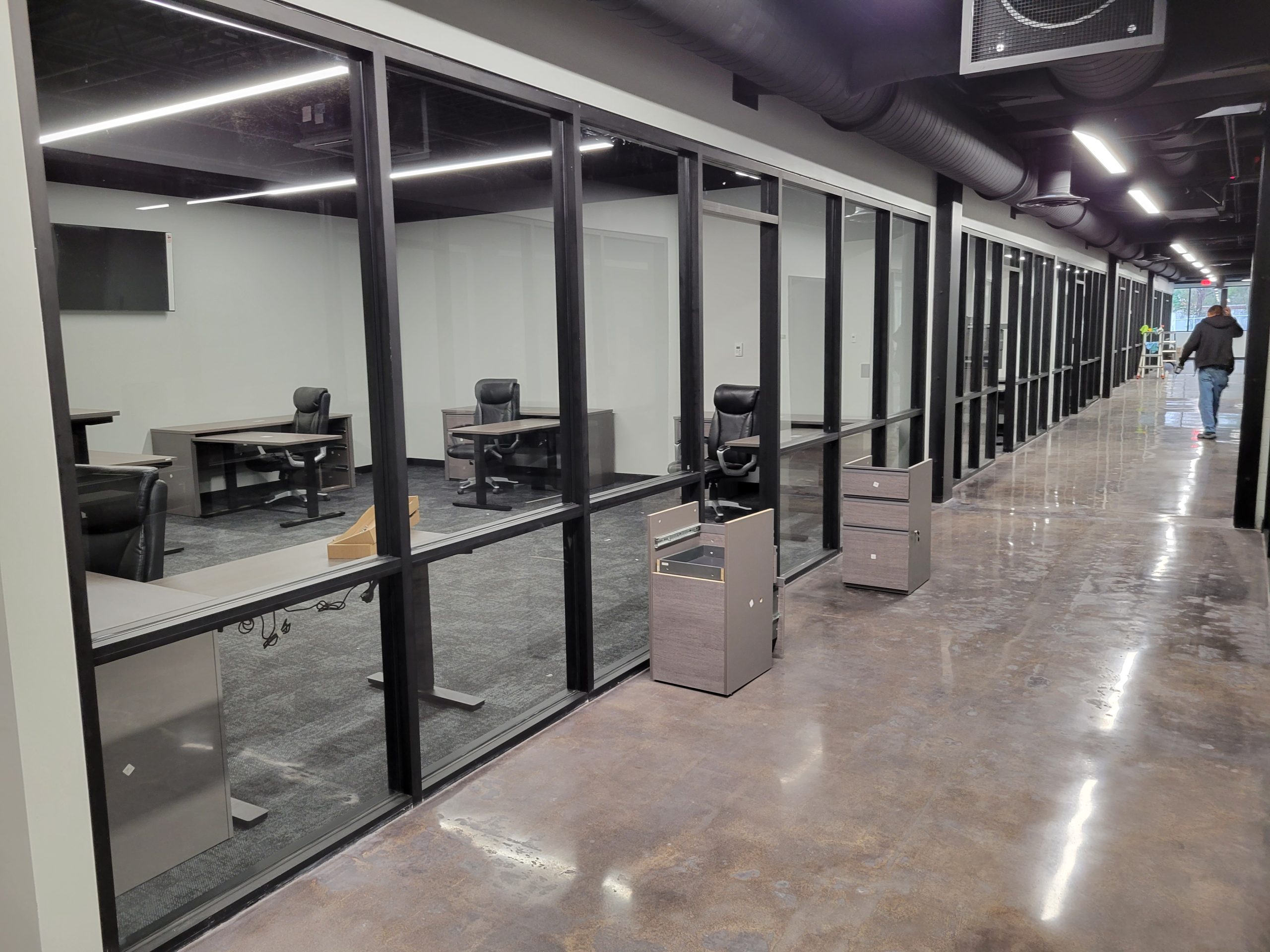 Commercial glazing and glass system installed by NelBran Glass